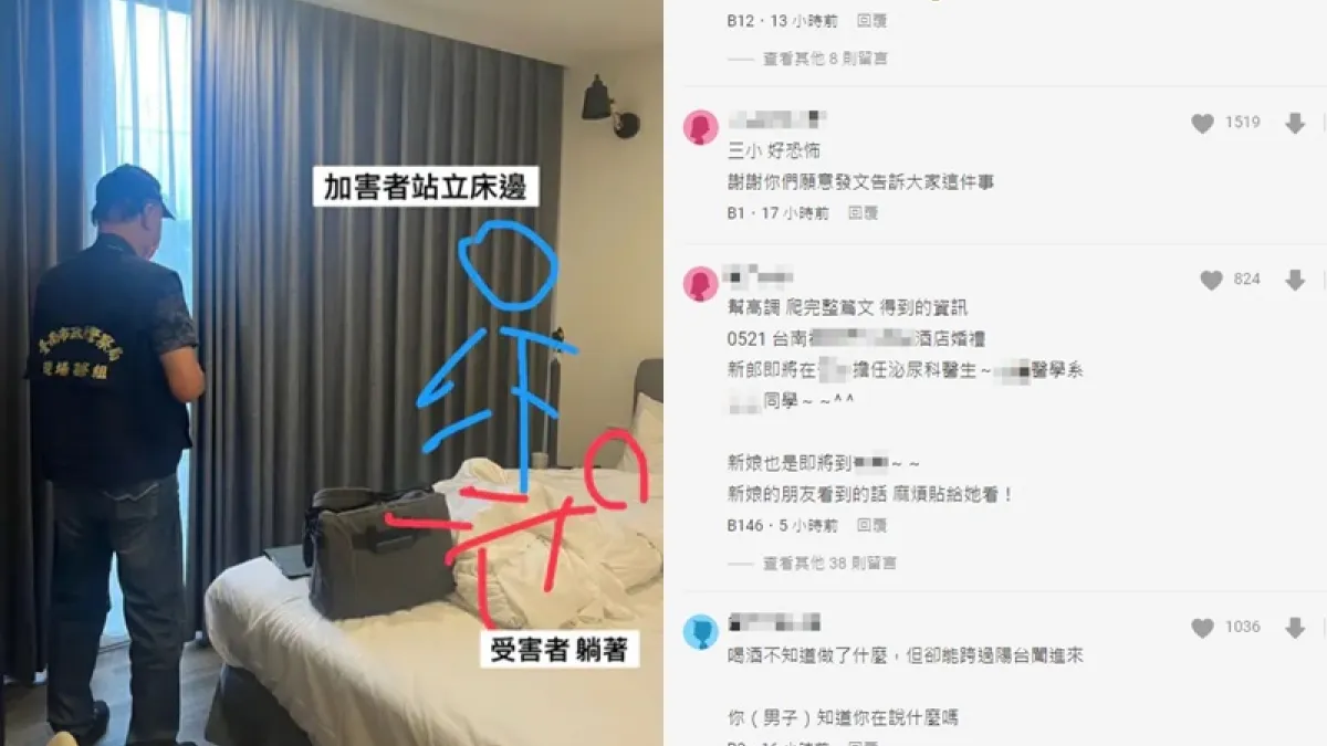 擅闖民宿噁男被起底!(圖/翻攝自Dcard)