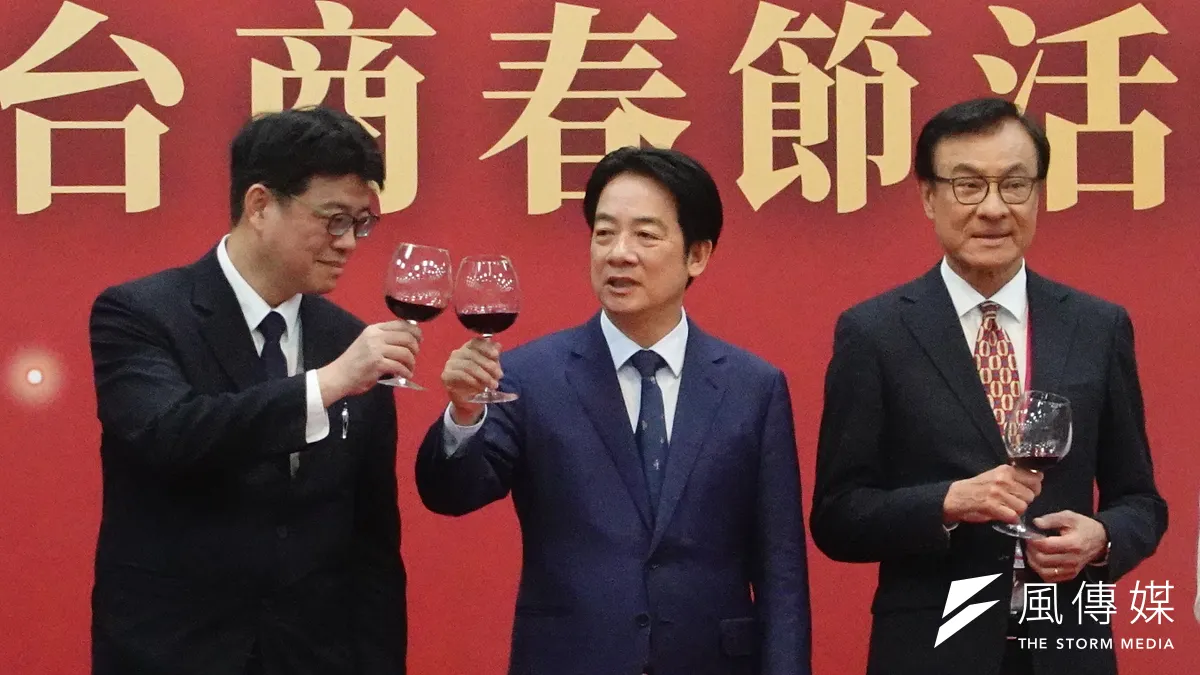 向來言必稱「中國」的賴清德總統,罕見在大陸台商春節活動改稱「大陸」和「兩岸」,還提及善意、理解等詞彙,向對岸遞出橄欖枝。(楊騰凱攝)