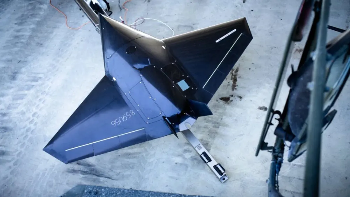 由Callen-Lenz與BAE Systems共同研發的英國無人機「Nyan」。(資料照,取自臉書粉專ข้ามพรมแดน Daily)