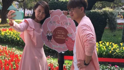 后里馬場園區情人節打卡地點可欣賞園區多種風貌。(圖/台中市政府提供)