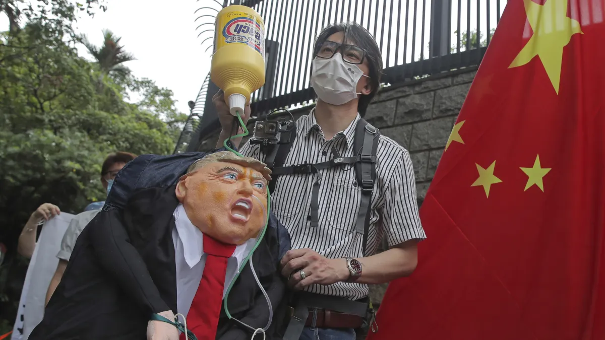香港國安法爭議儼然成為美中新冷戰導火線。(AP)