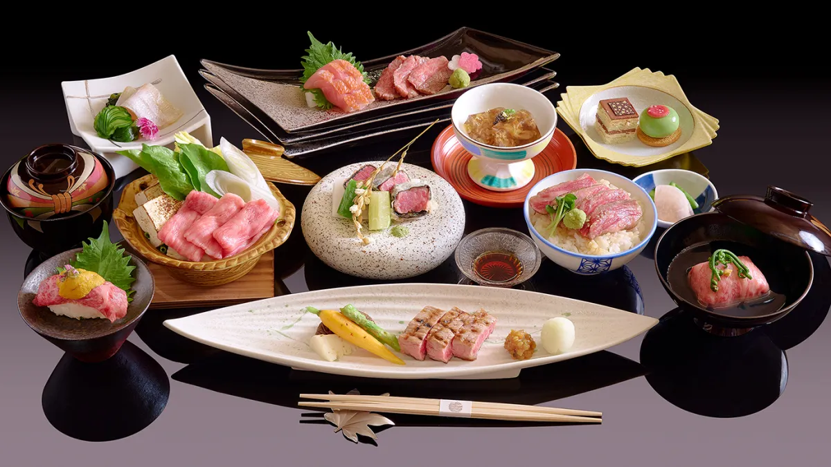JR東日本大飯店台北B1的「HAYASE日本料理」,以匠心獨具的「極上日本和牛饗宴會席」展演日本料理的多重風貌(圖:JR東日本大飯店台北)