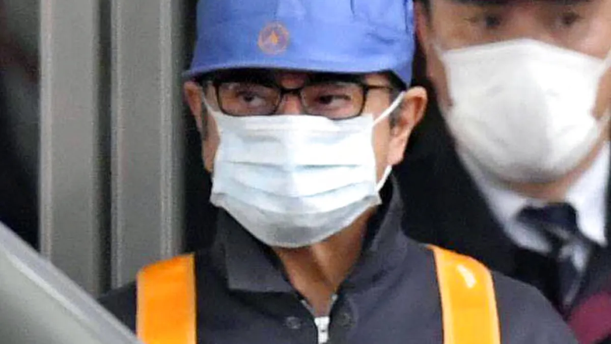 日產前董事長戈恩去年交保時的資料照。(美聯社)