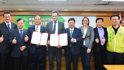 世紀風電與達德能源集團簽訂MOU。(圖/桃園市政府提供)