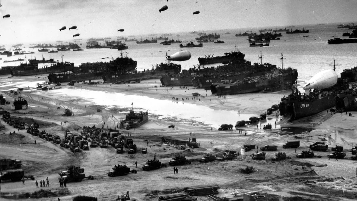 1944年6月的諾曼第登陸戰,有不少地方值得台海防衛借鏡。(美軍參謀首長聯席會議官網)