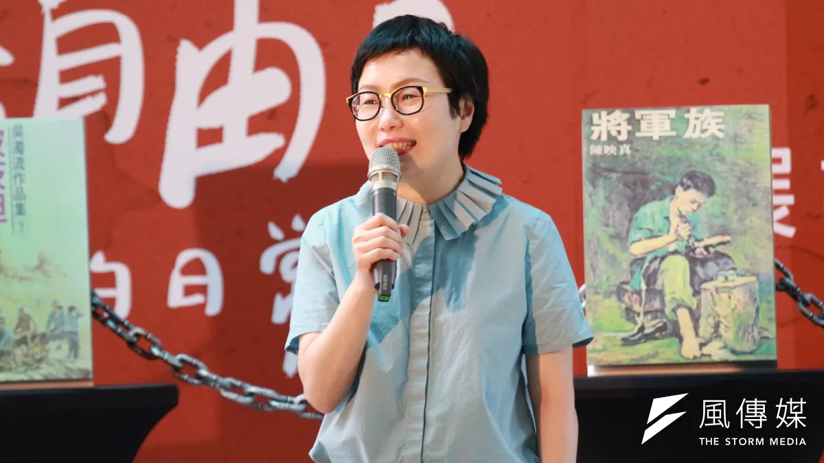 2018.04.02-文化部國家人權博物館舉辦「2018言論自由日─噤聲的日常」特展記者會,文化部次長丁曉菁發言。(陳韡誌攝)
