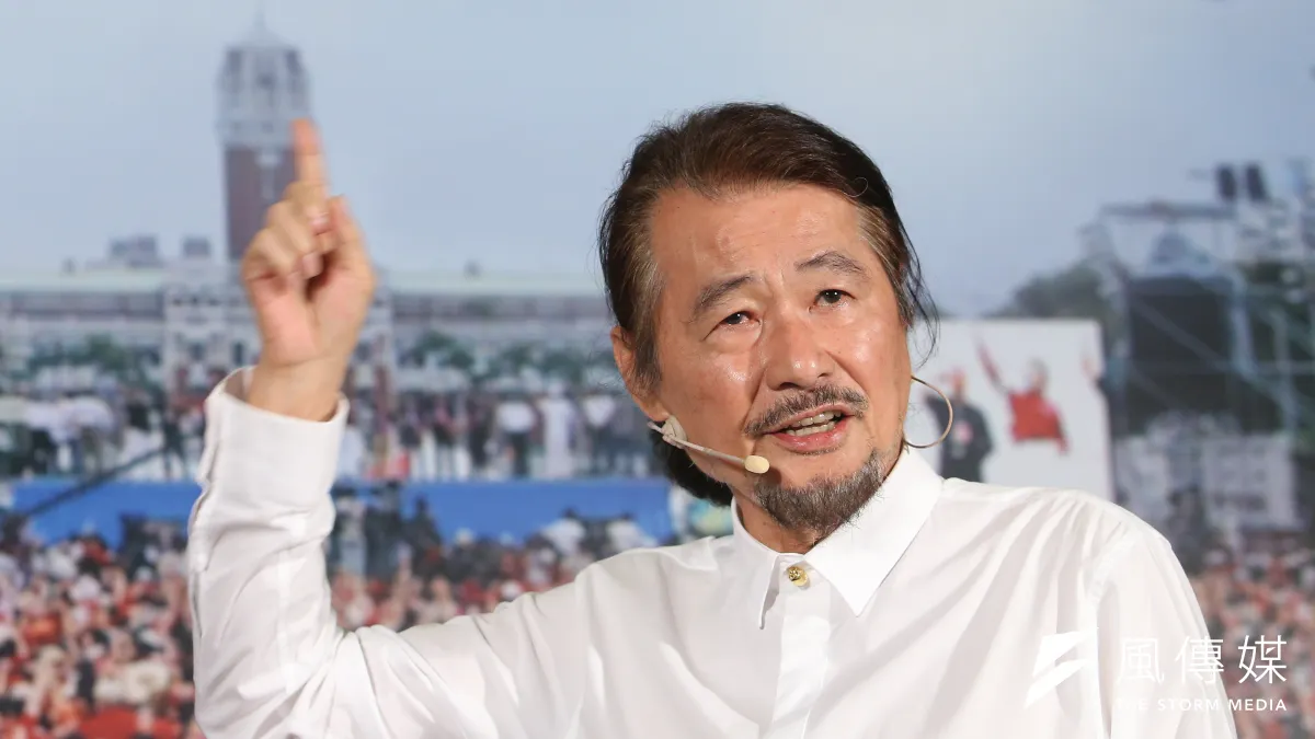 獨立總統參選人施明德。(吳逸驊攝)
