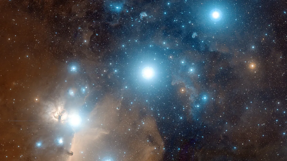 獵戶座(Orion)腰部的3顆星:參宿一、參宿二、參宿三(Wikipedia / Public Domain)