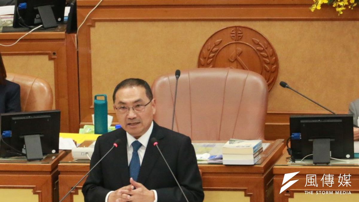 市長侯友宜接受議員質詢。(圖/李梅瑛攝) 市長侯友宜接受議員質詢。(圖/李梅瑛攝)