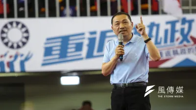 國民黨新北市長候選人侯友宜,今(23)日召開記者會,揚言未來當選後將拒絕發給深澳電廠生煤燃燒執照。(資料照,顏麟宇攝)