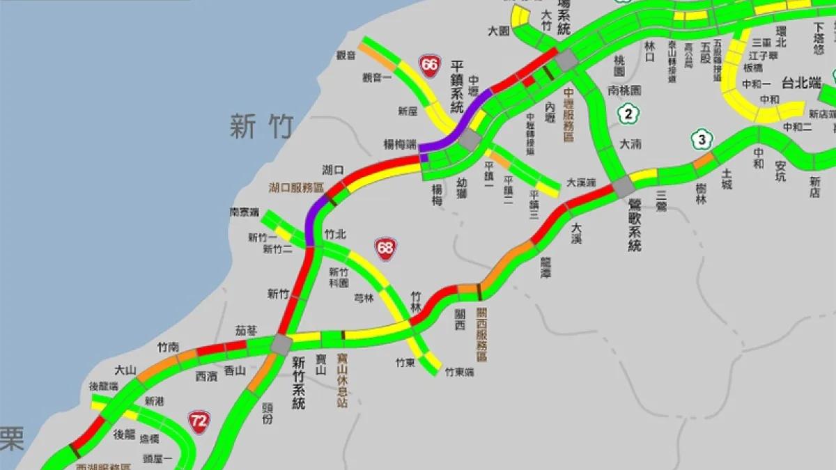228連假擁車潮 高速公路4個路段塞爆了