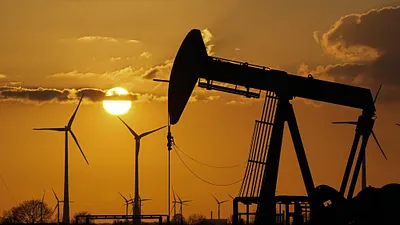 示意圖。石油開採(美聯社)