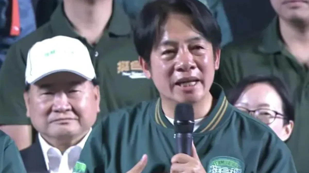 民進黨總統參選人賴清德談到自己老家違建爭議,不禁悲從中來。(來源:民進黨)