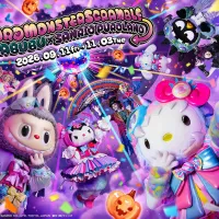 サンリオピューロランドでは、秋のハロウィーンイベント「PUROMONSTERSCRAMBLE」を開催。POP MARTの人気キャラクター「LABUBU」との初コラボレーションや、参加型ライブショー、ホラー演出を取り入れたアトラクションなどを展開する。(サンリオピューロランドPR事務局提供) サンリオピューロランドでは、秋のハロウィーンイベント「PUROMONSTERSCRAMBLE」を開催。POP MARTの人気キャラクター「LABUBU」との初コラボレーションや、参加型ライブショー、ホラー演出を取り入れたアトラクションなどを展開する。(サンリオピューロランドPR事務局提供)