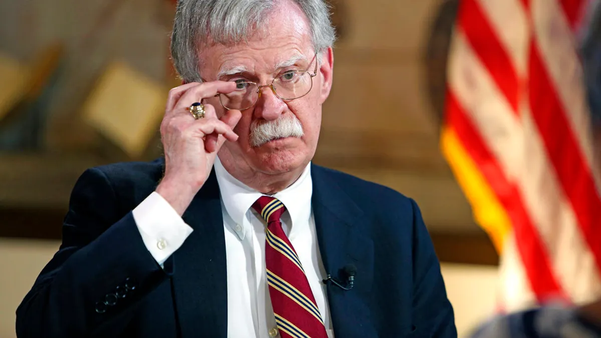 美國白宮國家安全顧問波頓(AP) 美國白宮國家安全顧問波頓(AP)