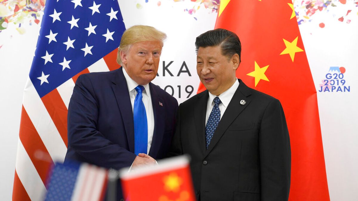 トランプ氏と習近平氏がG20大阪サミットで会談。(写真/AP通信提供) トランプ氏と習近平氏がG20大阪サミットで会談。(写真/AP通信提供)
