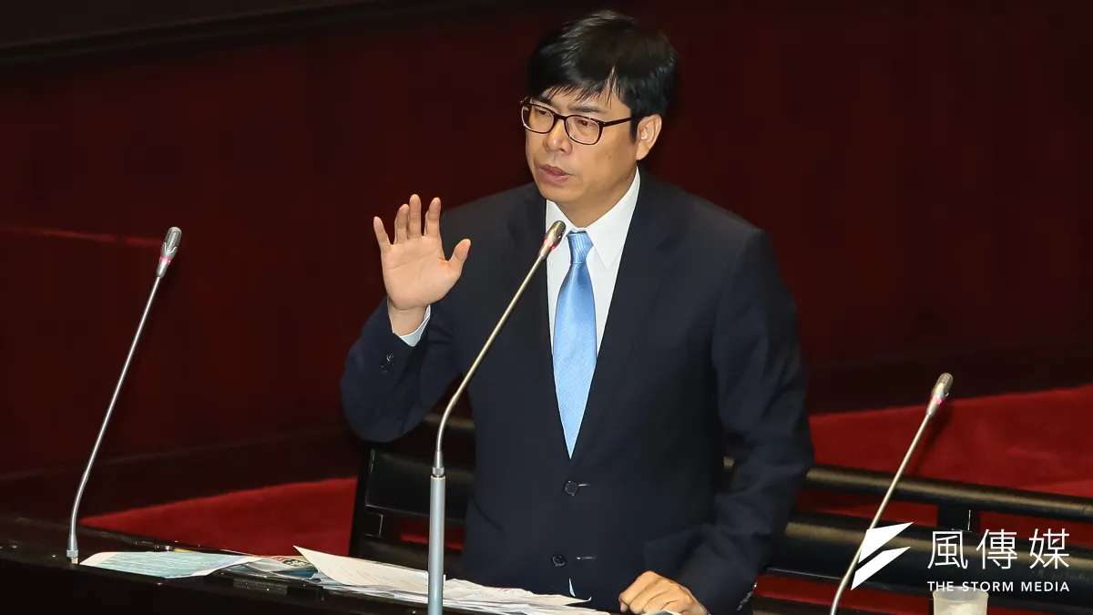 民進黨籍的內政委員會召委陳其邁,下周一將邀國民黨黨產負責人報告。(顏麟宇攝)