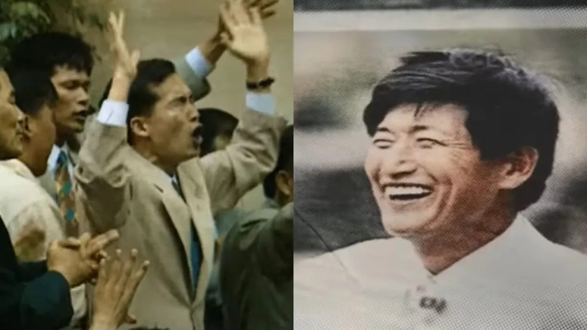 78歲的南韓邪教「攝理教」的教主鄭明析長期性侵多名女信徒,近期被韓國檢方求刑30年。(圖/翻攝自Netflix)