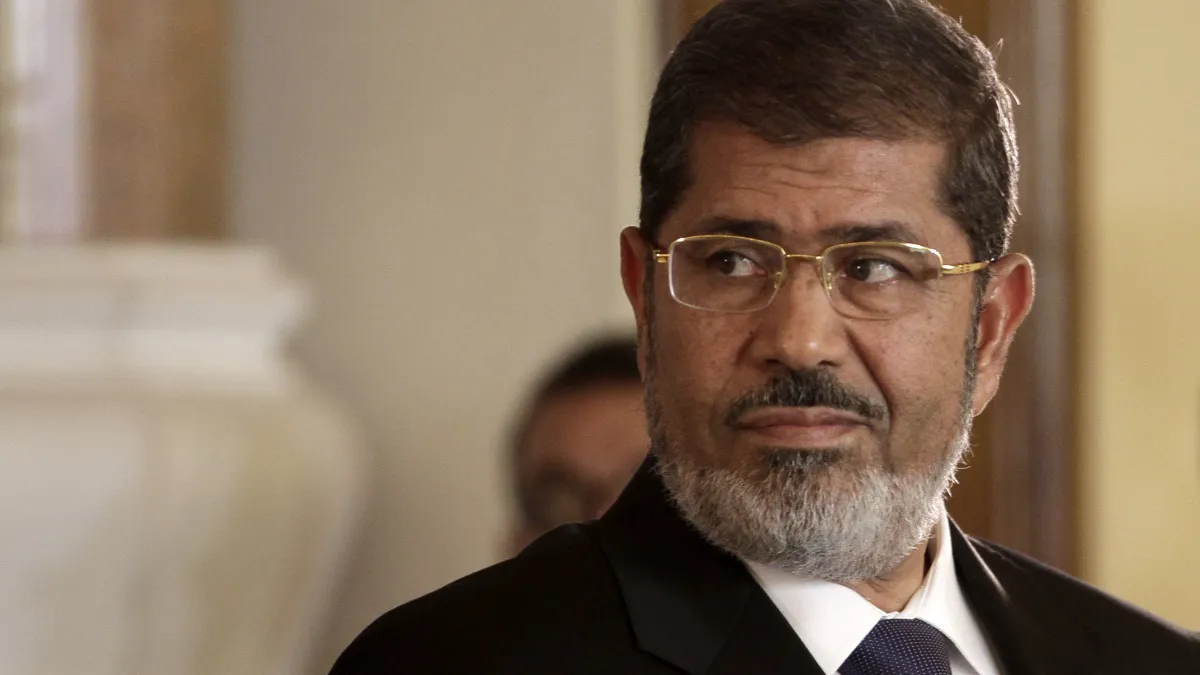 埃及前總統穆爾西(Mohamed Morsi),攝於2012年7月。(資料照,AP)