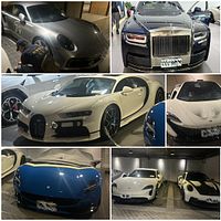 詐欺グループ首謀者のガレージは桁違い。限定スーパーカーの時価は64億台湾元を超え、台湾に2台のみの“山豬王”ことブガッティ・シロンは単体で20億台湾元超。オーナーはプリンス・ホールディング・グループ創業者の陳志氏だった。(写真:FB/CIB局長室) 詐欺グループ首謀者のガレージは桁違い。限定スーパーカーの時価は64億台湾元を超え、台湾に2台のみの“山豬王”ことブガッティ・シロンは単体で20億台湾元超。オーナーはプリンス・ホールディング・グループ創業者の陳志氏だった。(写真:FB/CIB局長室)