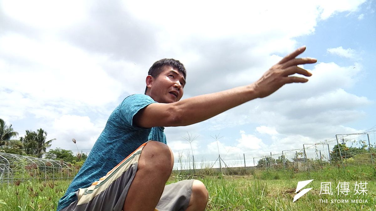 政府對中崎有機農業專區說收就收,讓婁明仁頗為受傷。(李佳穎攝) 政府對中崎有機農業專區說收就收,讓婁明仁頗為受傷。(李佳穎攝)
