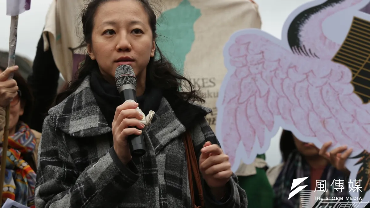 媽媽監督核電聯盟成員冷彬表示,反核議題中對科學專業的論戰,彰顯的是「台灣在教育及人才培養過程中,人文理工切割上的明確」。(楊子磊攝)