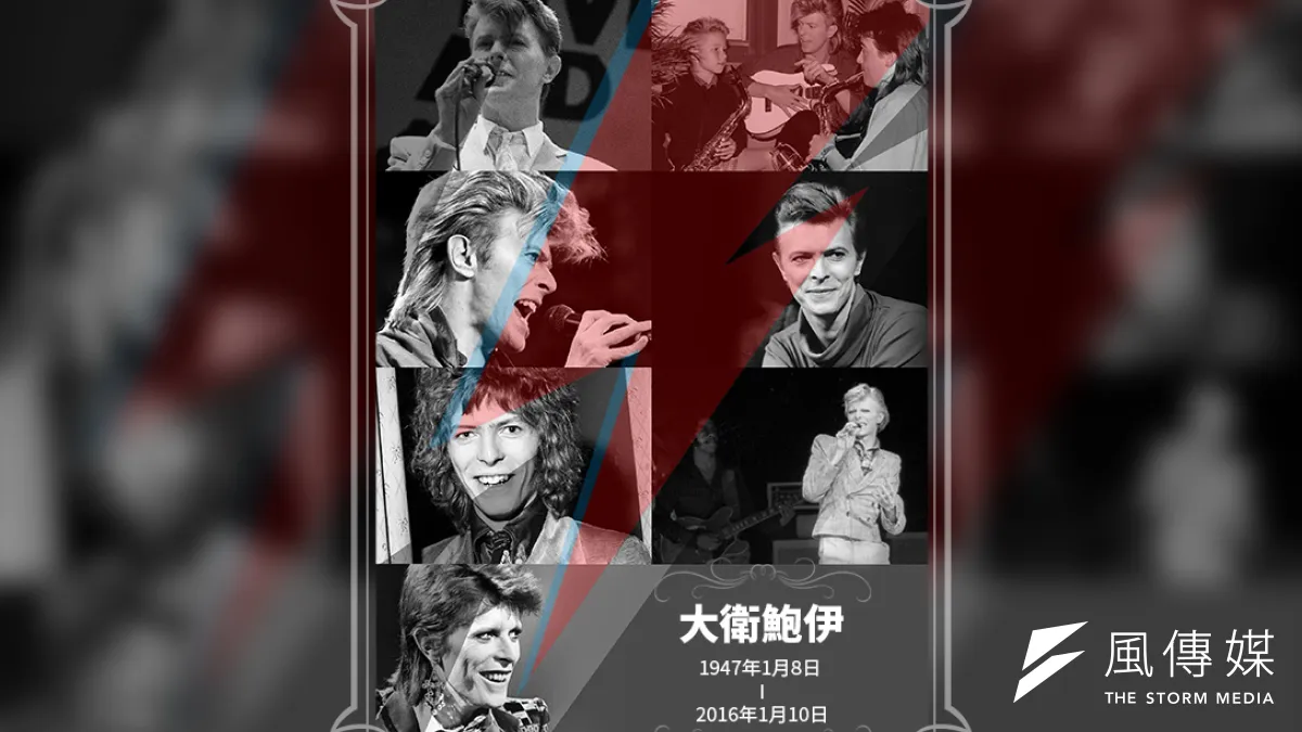 英國搖滾樂手大衛鮑伊於11日逝世