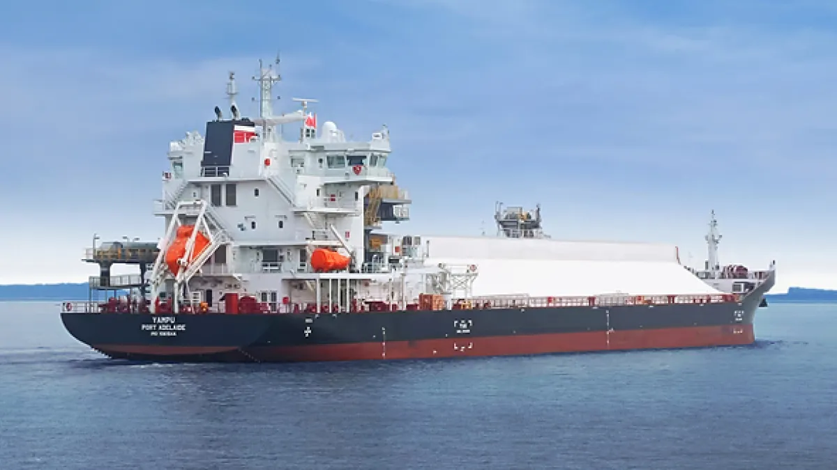 CSL Delivers World's First Battery-Powered Self-Unloading Bulk Carrier to Support Adbri Operations