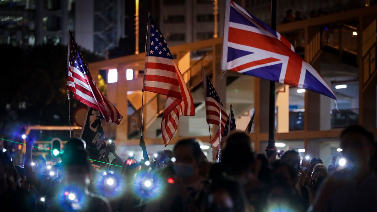 2019年10月19日,香港反送中運動,市民舉行「國際人道救援祈禱會」(AP) 2019年10月19日,香港反送中運動,市民舉行「國際人道救援祈禱會」(AP)
