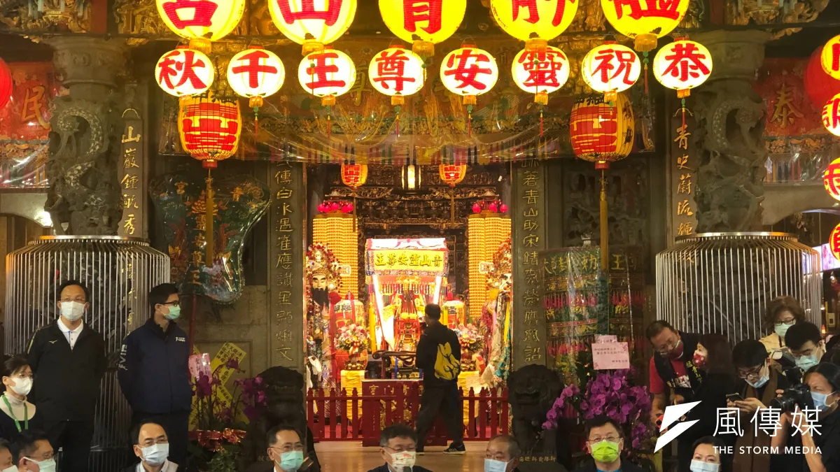 台北市長柯文哲(見圖)8日出席青山王祭活動檢討會。(方炳超攝)