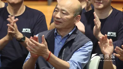 作者指出,國民黨內部又有人見縫插針,稱推前高雄市長韓國瑜(見圖)為副主席是主席朱立倫的陰謀。(資料照,柯承惠攝)