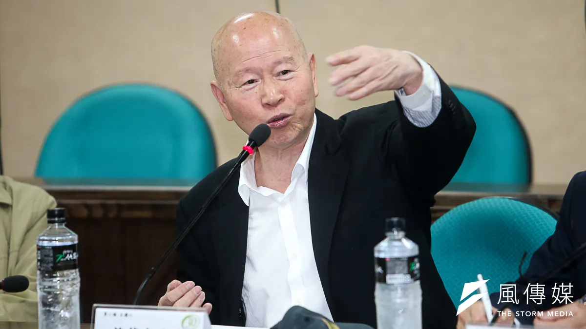 許信良在1995年飛彈危機爆發時,正致力於民進黨總統初選。(資料照,陳明仁攝)