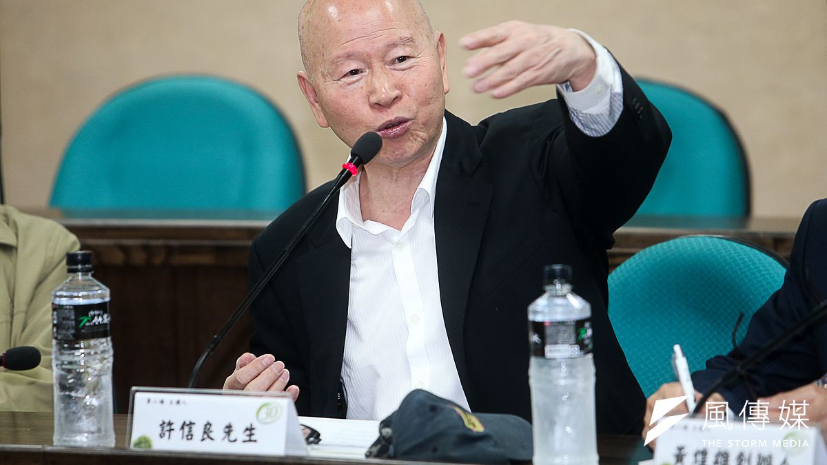 許信良在1995年飛彈危機爆發時,正致力於民進黨總統初選。(資料照,陳明仁攝) 許信良在1995年飛彈危機爆發時,正致力於民進黨總統初選。(資料照,陳明仁攝)