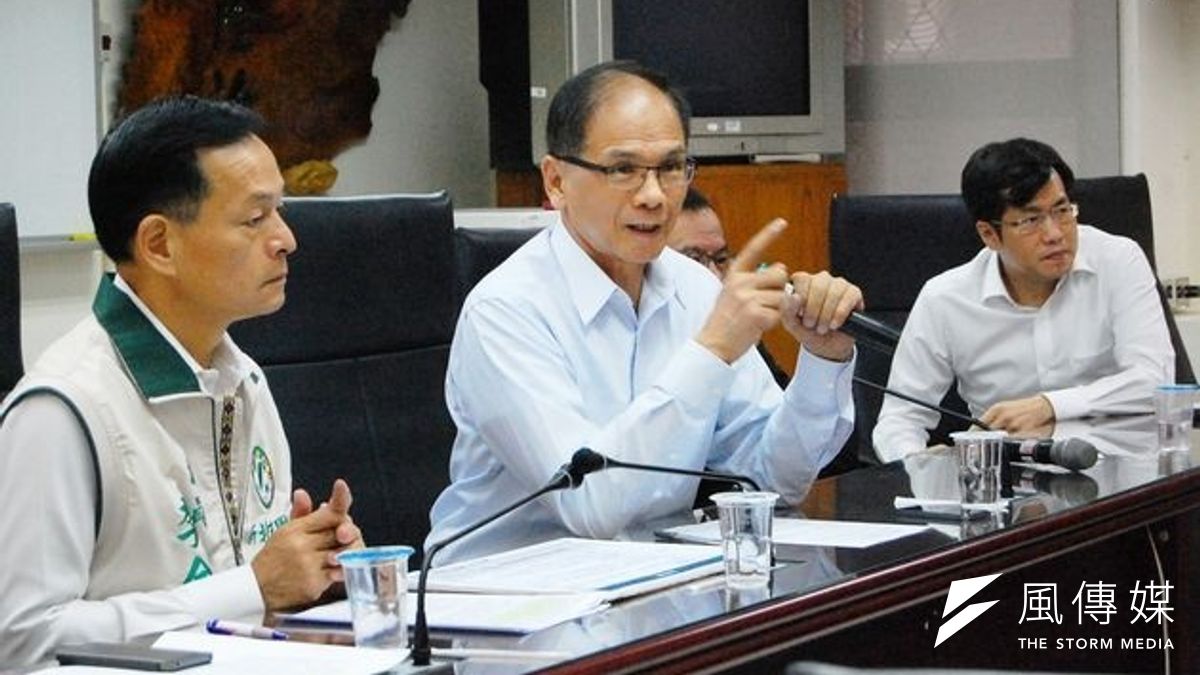 游錫堃批評新北市長朱立倫社會住宅政策跳票,信用破產。(游辦提供) 游錫堃批評新北市長朱立倫社會住宅政策跳票,信用破產。(游辦提供)