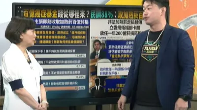 百億癌症新藥基金要上路,陳柏惟表示,政府應速審加熱菸上市,讓菸捐能挹注。(圖/擷取自三立新聞網94要客訴)