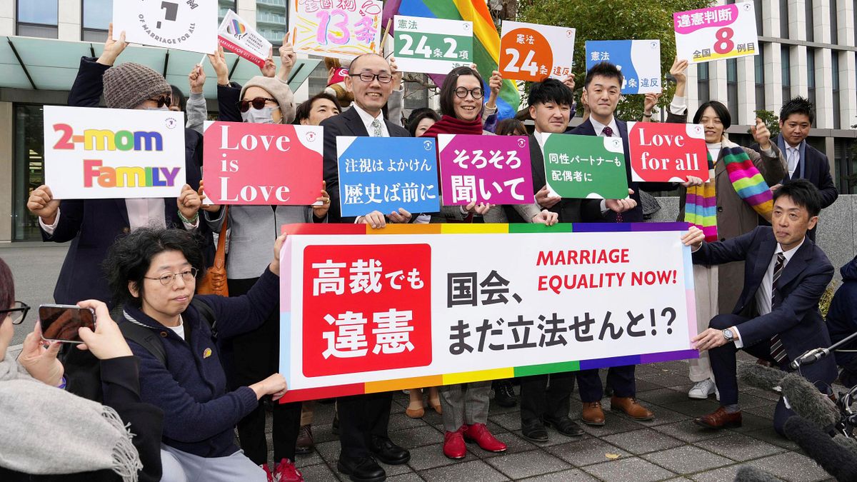 日本福岡高等法院裁定,該國不承認同性婚姻是違憲狀態。(美聯社) 日本福岡高等法院裁定,該國不承認同性婚姻是違憲狀態。(美聯社)