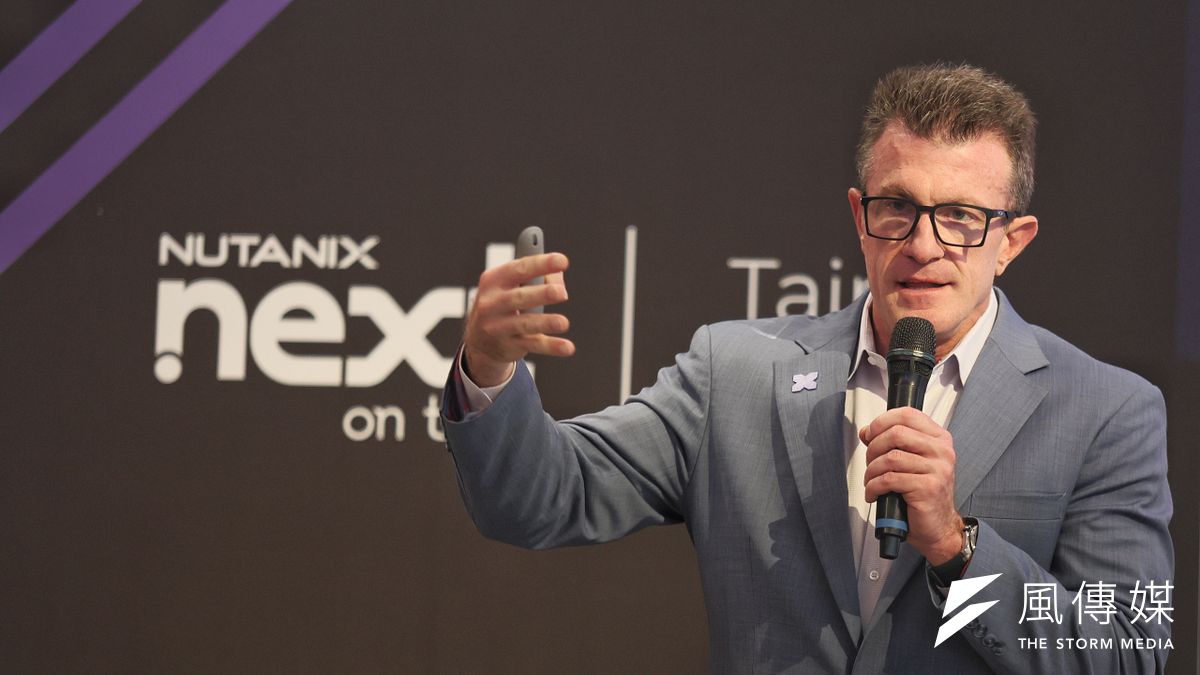 Nutanix全球副總裁Mike Phelan,24日出席媒體見面會。(柯承惠攝) Nutanix全球副總裁Mike Phelan,24日出席媒體見面會。(柯承惠攝)