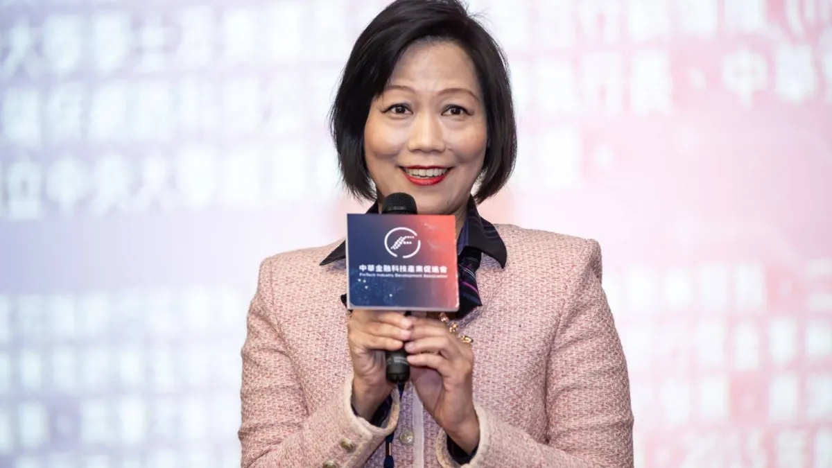 中華金融科技產業促進會理事長楊瑞芬表示,台灣是極少數一個獨角獸都沒有的國家,主因政策不重視金融科技發展。(中華金融科技產業促進會提供)