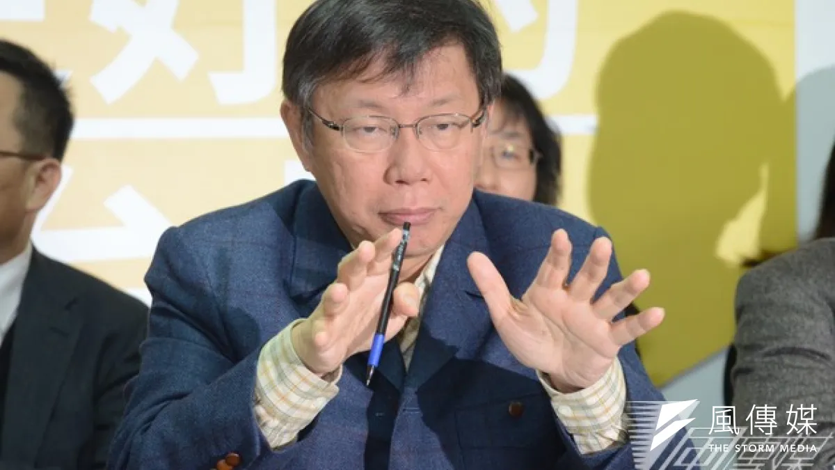 台北市跨年晚會即將登場,但台北市長當選人柯文哲預告他當天不會上台。(資料照片,宋小海攝)