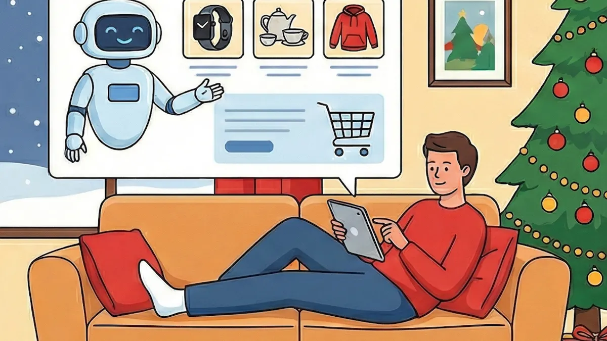聖誕假期許多人苦惱禮物選購,進而諮詢AI聊天機器人。(來源:Gemini生成) 聖誕假期許多人苦惱禮物選購,進而諮詢AI聊天機器人。(來源:Gemini生成)