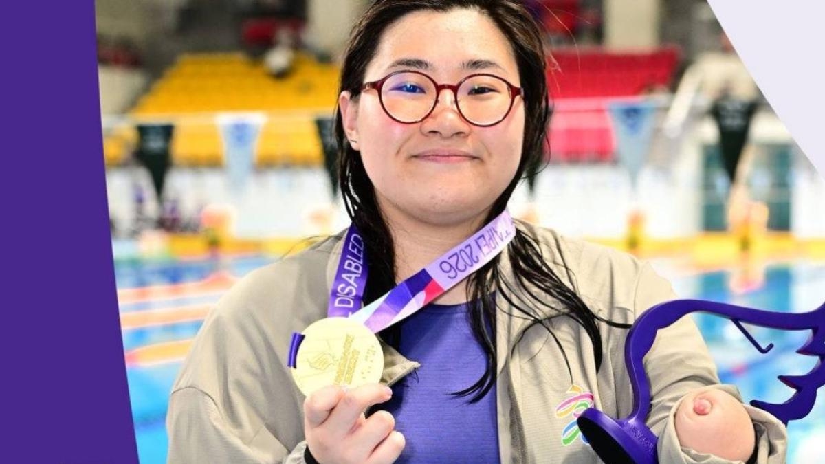 生命鬥士!輔英科大姜曼羚勇奪全障運五金 三破全國紀錄再寫帕拉泳壇傳奇