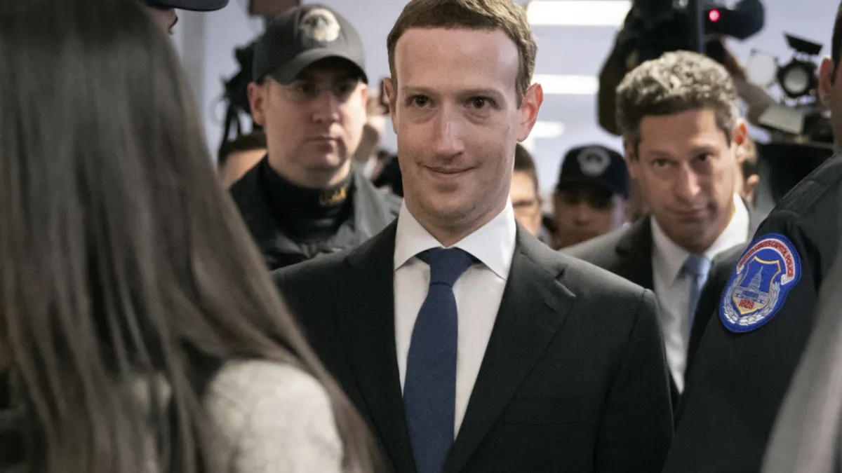 隨著TikTok的退出,「21世紀菸草案」壓力全數轉移至Meta執行長馬克.祖克柏身上。(資料照,美聯社)