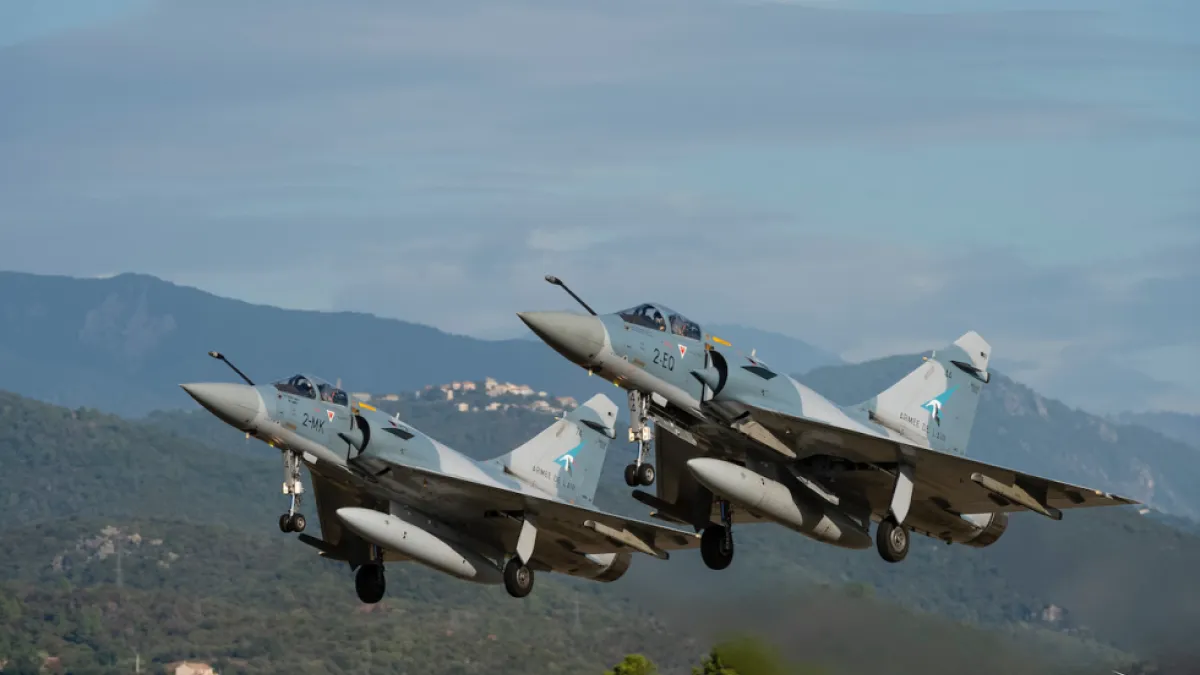 法國空軍現役的幻象2000-5型戰機。(翻攝自法國國防部)