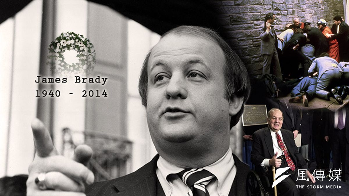 曾為雷根挨槍的布雷迪4日病逝。(影像合成:風傳媒/李承祐) 曾為雷根挨槍的布雷迪4日病逝。(影像合成:風傳媒/李承祐)