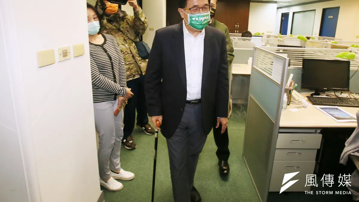 前總統陳水扁7日出席「國務機要費案國際記者會」。(柯承惠攝)