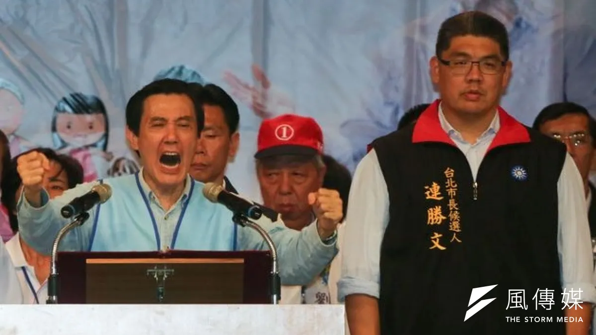 為了勝選,國民黨大打「中華民國牌」。(余志偉攝)