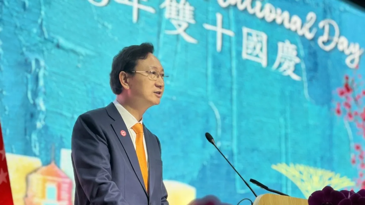 駐新加坡代表童振源日前在國慶酒會上,細數臺星在半導體與經貿上的互補,並強調新加坡近年明確表達中國不應對臺動武。經貿成績值得肯定,但關於星國臺海立場的說法只呈現了半幅畫面,容易讓國人以為新加坡站在執政黨的兩岸路線這一邊。(資料照,中央社)