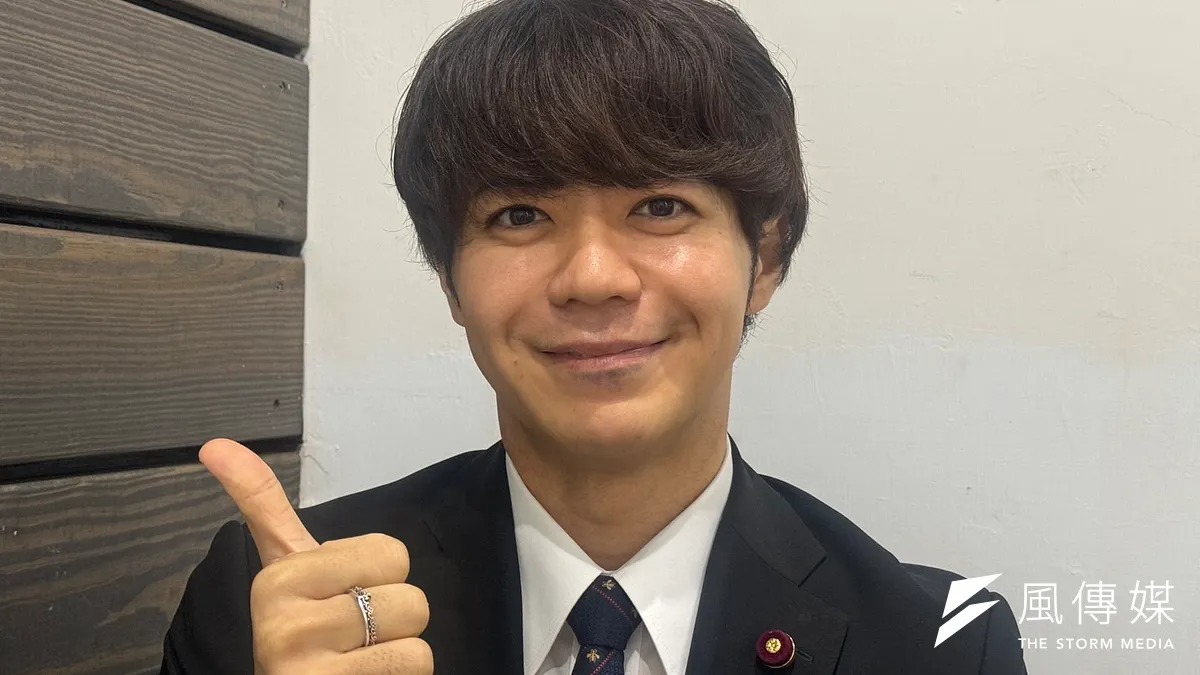 これまで台湾支持を何度も表明してきた神戸市議会議員の上畠寛弘が総統頼清徳の就任式に招待された。(黄信維撮影)