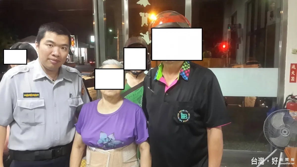 老婦深夜枯坐路邊 熱心員警獲報協助返家