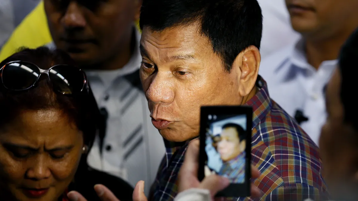 菲律賓總統杜特蒂(Rodrigo Duterte)(AP)